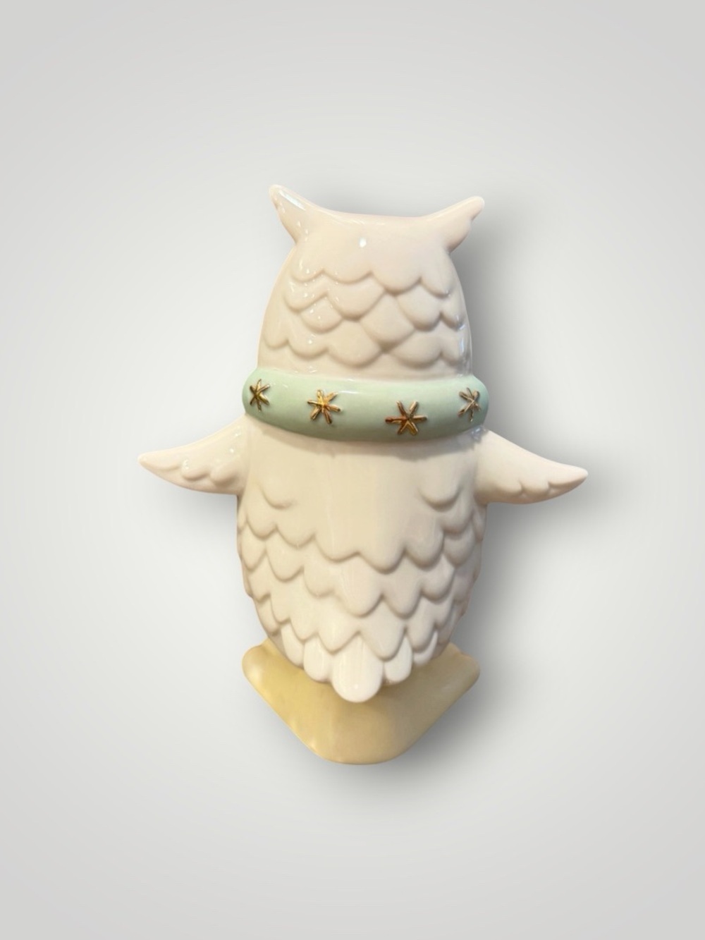 Lenox 6” Christmas Holiday Bobbles Owl with Scarf - Picture 4 of 5